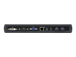 Station d'accueil USB 3.0 universelle double affichage pour PC portable - HDMI et DVI / VGA avec GbE et audio (USB3SDOCKHDV) - Station d'accueil -