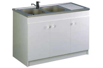 cuisine complète aquarine meuble sous évier leader hydrofuge 1200x600cm 3 portes - - 200137