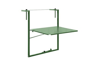 table de balcon réglable soléa - 55x45 cm - vert pâle