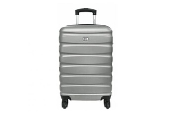 valise david jones valise cabine gris argent - ba10301p