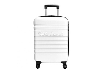 valise cabine passe-partout rigide abs 54.8 cm blanc