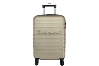 valise little marcel valise cabine passe-partout rigide abs 54.8 cm taupe
