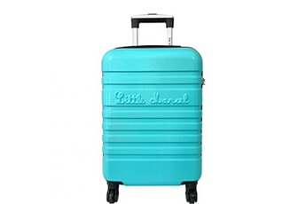 valise little marcel valise cabine passe-partout rigide abs 54.8 cm bleu turquoise