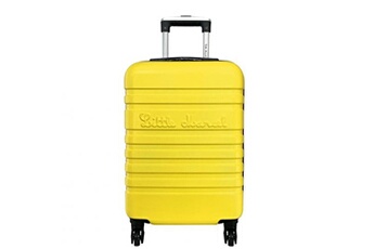 valise cabine passe-partout rigide abs 54.8 cm jaune