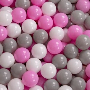 KiddyMoon 1200/6Cm ∅ Balles Colorées Plastique Pour Piscine Enfant Bébé Fabriqué En EU, Noir/Blanc/Bleu/Rouge/Jaune/Turquoise - Foto 6