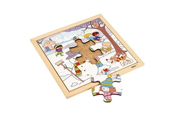 puzzle educo puzzle en bois - seasons puzzles - hiver - jeu montessori