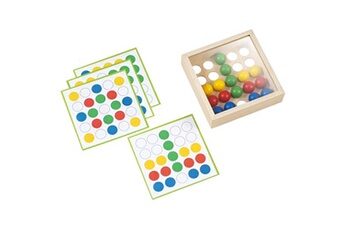 autre jeux d'imitation educo apprendre les mathématiques - plateau en mosaïque avec des balles colorées - jeu montessori