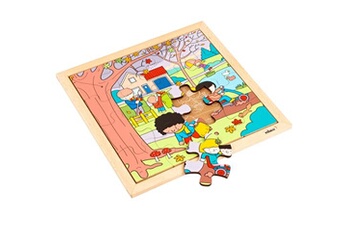 puzzle educo puzzle en bois - seasons puzzles - automne - jeu montessori