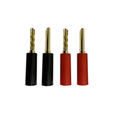 Lot de 4 fiches bananes Enova Hifi FBAN 100 RB pour enceintes Hi Fi - vue 2
