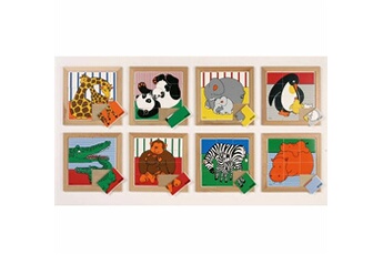 puzzle educo puzzle animal maman et leurs bébés: le lot de 4 puzzles - jeu montessori