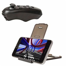 Accessoire pour téléphone mobile Retrak : Manette de jeu bluetooth et contrôleur audio - 2 positions