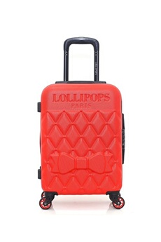 valise lollipops valise cabine abs anemone-e 4 roues 50 cm - rouge