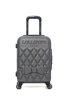 valise lollipops valise cabine abs anemone-e 4 roues 50 cm - gris fonce
