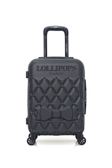 valise lollipops valise cabine abs anemone-e 4 roues 50 cm - noir