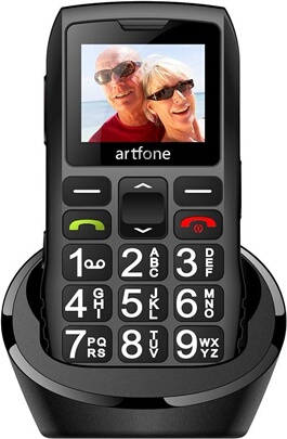 Onherm Telephone Portable Senior avec Grandes Touches, 2800mAh Batterie, 2G Double SIM, 2.4 LCD Écran, Téléphone Portable Personnes âgées avec SOS Fonction, Volume Élevé, Lampe De Poche (Noir Onherm Telephone Portable Senior avec Grandes Touches, 2800mAh Batterie, 2G Double SIM, 2.4 LCD Écran, Téléphone Portable Personnes âgées avec SOS Fonction, Volume Élevé, Lampe De Poche (Noir