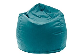pouf jumbo bag pouf poire - bleu paon 14200v-34