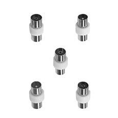 Kit Accsup de 5 adaptateurs coaxial TV - vue 2