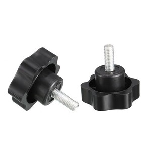 Uxcell Vis Serrage Molette 48mm Prune Dia Poignée Bouton Étoile Uxcell Vis Serrage Molette 48mm Prune Dia Poignée Bouton Étoile