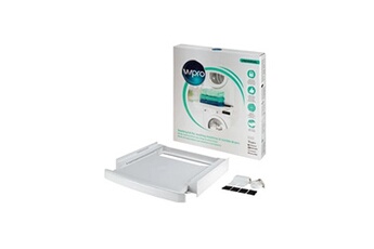 Accessoire pour appareil de lavage Wpro Kit d'empilage (lave-linge sèche-linge) universel à plateau coulissant w-pro