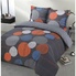 Housse De Couette 200x200 Cm 100% Coton Motif Coquelicot Jardin - Ensemble Avec 2 Taies - Thème Botanique Rustique - Blanc Et Rouge