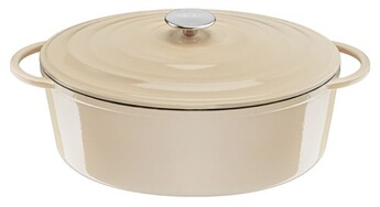 Cocotte Tefal LOV Cocotte ovale 34 cm Beige E2590604
