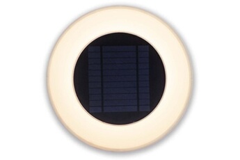 newgarden - applique murale ronde recharge solaire wally 27 cm de diamètre