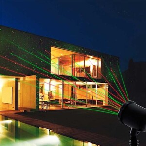 Projecteur Laser Noël Extérieur Rouge Et Vert IP65 Étanche - Décoration Jardin Et Maison Festive