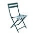 Chaise De Jardin Pliante Hespéride Greensboro Bleu Canard - Acier Époxy - Compacte Et Pratique
