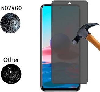 Film de protection en verre trempé anti-espion pour Xiaomi Redmi Note 10 5G - Lot de 2 Film de protection en verre trempé anti-espion pour Xiaomi Redmi Note 10 5G - Lot de 2