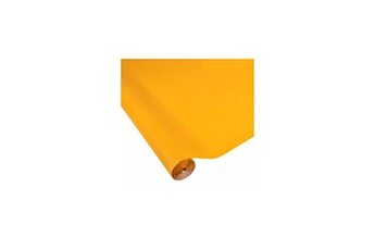 nappe de table ac-deco nappe vitamine en papier gaufré - jaune moutarde - l 1.18 x l 15 m