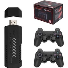 Console rétrogaming GENERIQUE Game stick X2 GD10 et console de jeu avec deux manettes sans fil,Carte TF 64G 37000 jeux 3D 4K 64G