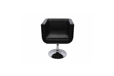 Chaise et Tabouret de bar vidaXL Chaise de bar 2 pcs Cuir artificiel Noir