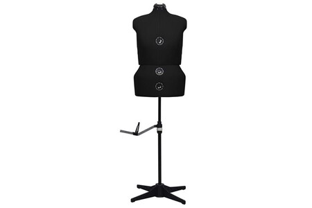 Chaise et Tabouret de bar vidaXL Mannequin de robe ajustable pour femme Noir L Taille 44-50