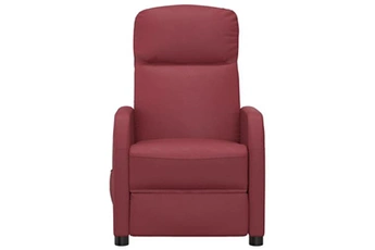 fauteuil de relaxation vidaxl fauteuil de massage rouge bordeaux similicuir