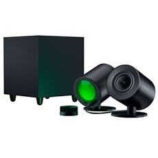 NOMMO V2 PRO - systeme de haut-parleurs gaming a large bande qui comprend un caisson de basses sans fil et le Razer Wireless Control Pod NOMMO V2 PRO - systeme de haut-parleurs gaming a large bande qui comprend un caisson de basses sans fil et le Razer Wireless Control Pod