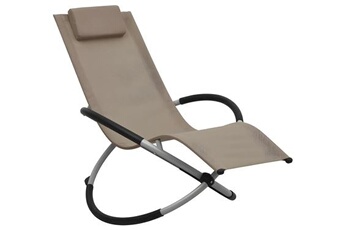 transat chaise longue bain de soleil lit de jardin terrasse meuble d'extérieur pour enfants acier taupe 02_0012914