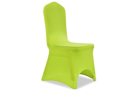 Galette et housse de chaise vidaXL Housse de chaise extensible 6 pcs vert