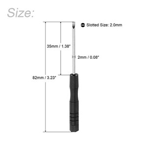 Mini Fendue Tournevis, 2.5Mm Plat Tête Avec Noir Poignée Pour Petit Mini Fendue Tournevis, 2.5Mm Plat Tête Avec Noir Poignée Pour Petit