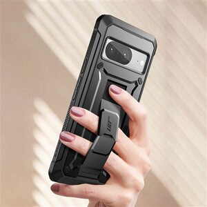 Custodia A Portafoglio Con Chiusura Magnetica Per Google Pixel 8 Pro - Nera - Foto 8