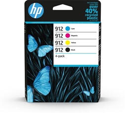 Pack De 4 Cartouches D'encre Hp 912 + Cyan + + Jaune Authentiques Hp - vue 3