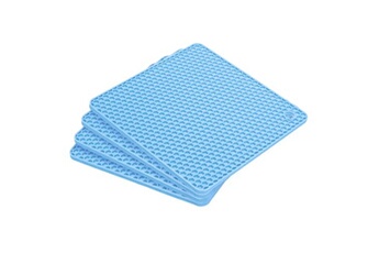 sourcing map 4pcs silicone sous-plat tapis pour cuisine table napperons, ciel bleu