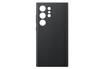 Coque en cuir Vegan pour Galaxy S24 Ultra Noir