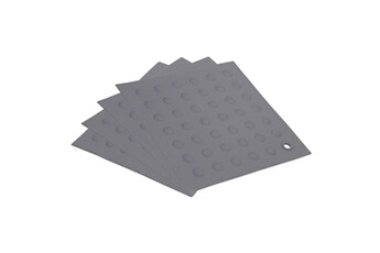 sourcing map silicone sous-plat tapis chaleur résistant pour tables napperons, gris