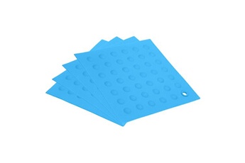 sourcing map silicone sous-plat tapis chaleur résistant pour tables napperons, bleu