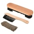 Kit Nettoyage Billard 4 Pièces - Brosses Table, Rail, Chiffon Queue Et Rouleau Collant En Bois