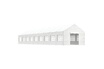 vidaXL Belvédère avec toit blanc 20,07x4,08x3,22 m polyéthylène photo 1