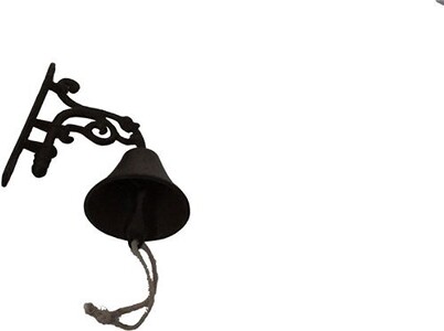 Cloche Arabesque Fonte - Marron - Décoration d'Autrefois Cloche Arabesque Fonte - Marron - Décoration d'Autrefois