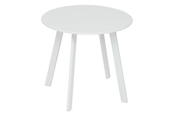 table de jardin hesperide table basse saona d50 cm blanc hespéride - blanc