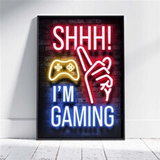 Hocadon 3x Affiche Décoration Murale Jeu Style Punk Gaming Poster 30x40cm