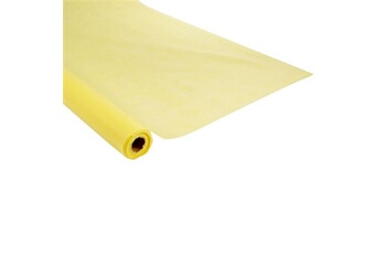 nappe de table ac-deco nappe vitamine intissé - jaune - l 1,20 x l 10 m